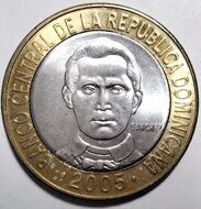 5 песо 2005 Доминиканская Республика