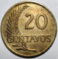 20 сентаво 1958 Перу